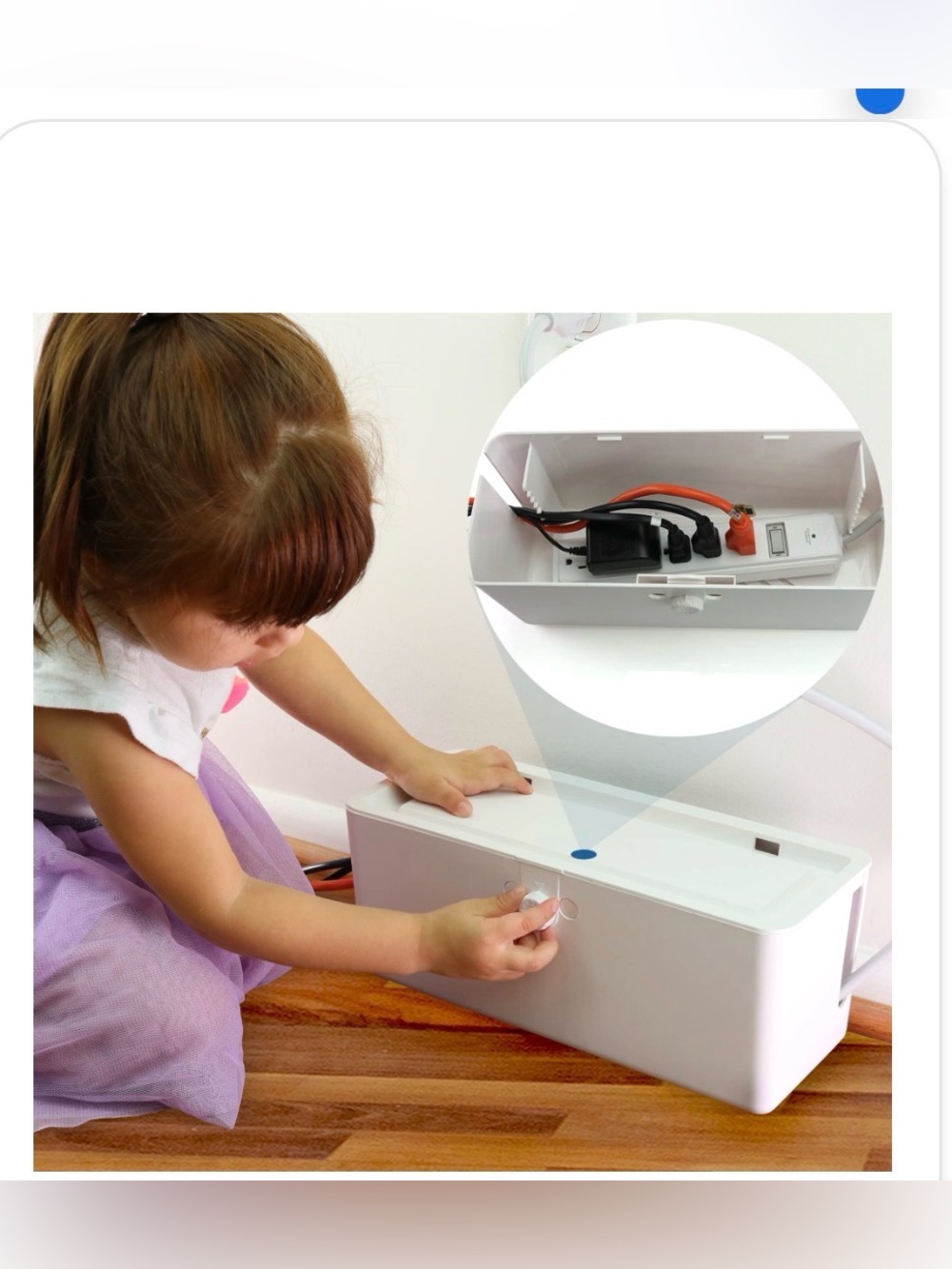 Power Strip Cover Box - Effectively Baby Proofs Power Strip